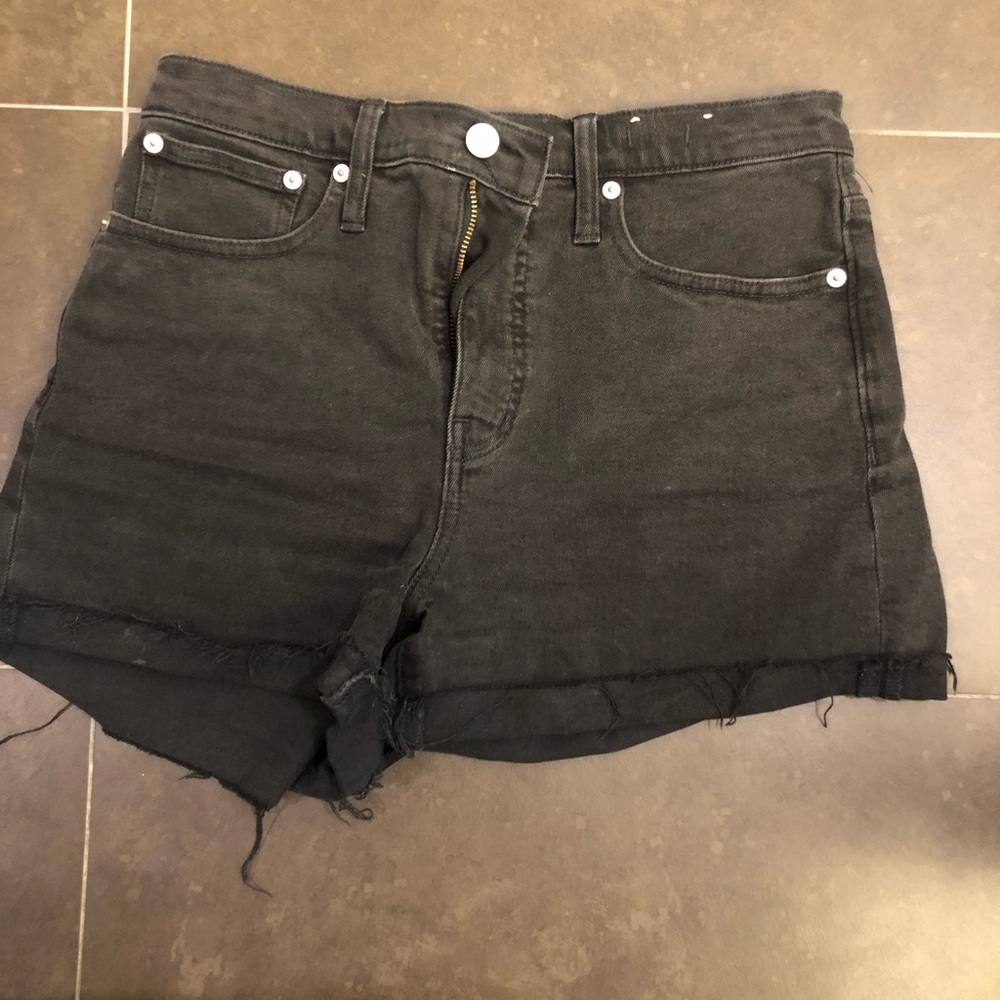 High-Rise Faded Black Madewell Jeans